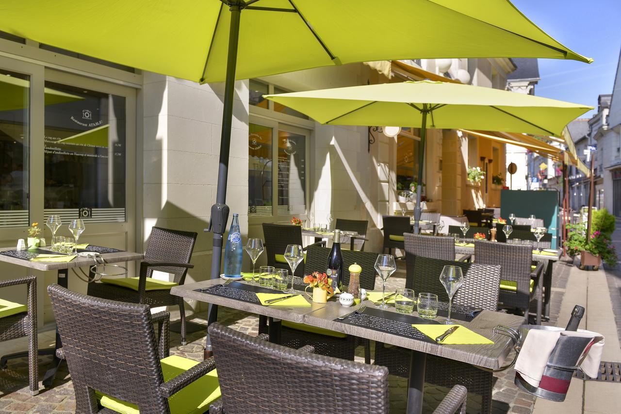 Logis Hotel Restaurant La Boule D'Or Chinon Exterior foto